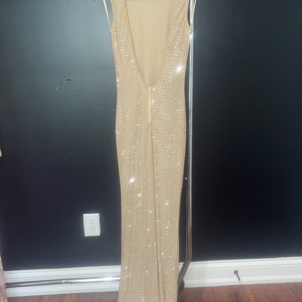 Fashion Nova Nude in Rhinestones